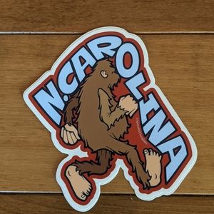 *SALE* Set of 3 Big Foot North Carolina Stickers